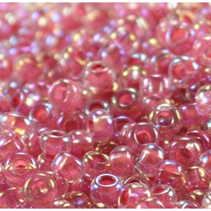 Бісер пофарбований райдужний, ніжно-рожевий 10 г, No10