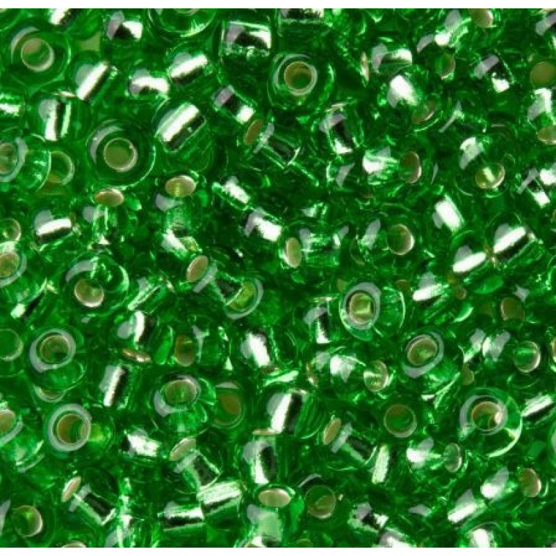 Бісер блискучий, глянсовий, світло-зелений 10 г, No10