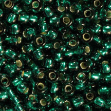 Бісер блискучий, глянсовий, смарагдовий 10 г, No10