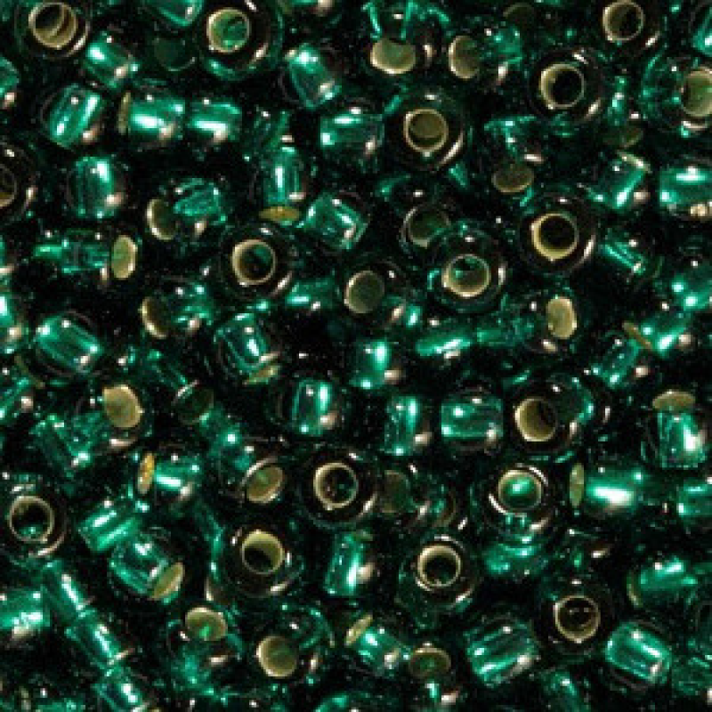 Бісер блискучий, глянсовий, смарагдовий 10 г, No10