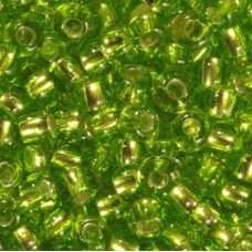 Бісер блискучий, глянсовий, салатовий 10 г, No10