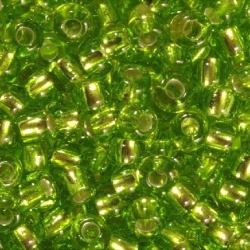 Бісер блискучий, глянсовий, салатовий 10 г, No10
