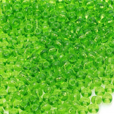 Бісер прозорий глянсовий зелене яблуко 10 г, No10