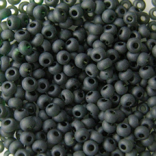 Бісер прозорий матовий темно-зелений, No10