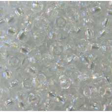 Бісер прозорий, райдужний, білий 50 г, No10