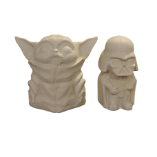 Гіпсові фігурки для розмальовування. Йода та Дарт Вйдер.