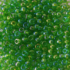 Бісер прозорий, райдужний, стигле яблуко 50 г, No10