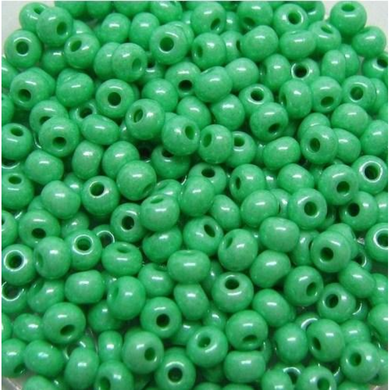 Бісер перламутровий зелений 10 г, No10