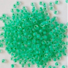 Бісер фарбований, матовий, зелений 50 г, No10
