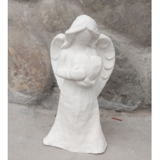 Гіпсова фігурка для розмальовування. Ангел із серцем.