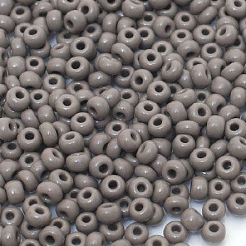 Бісер натуральний сірий 50 г, No10