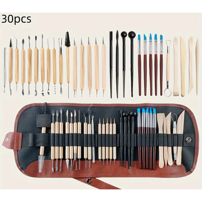 Набір інструментів для скульптури та ліплення, художні стеки 30 шт.