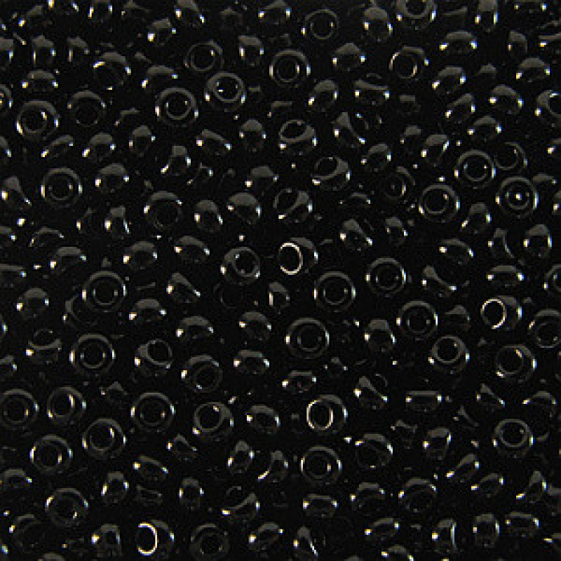 Бісер натуральний чорний 10 г, No10