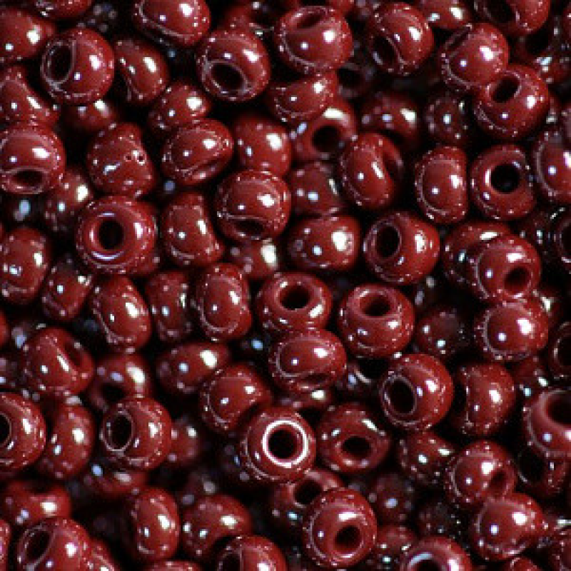 Бісер перламутровий коричневий 50 г, No10