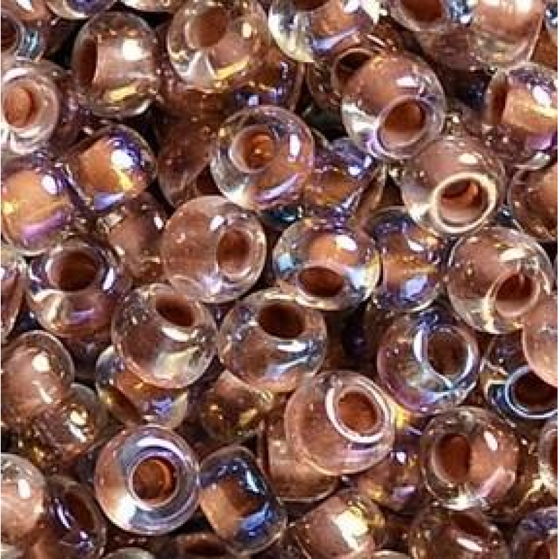 Бісер Preciosa фарбований, райдужний, лілово-бежевий 10 г, No10