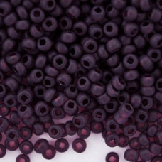 Бісер прозорий матовий темно-аметистий 50 г, No10