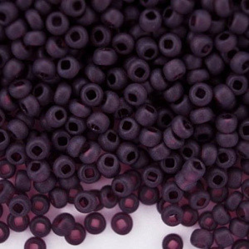 Бісер прозорий матовий темно-аметистий 50 г, No10