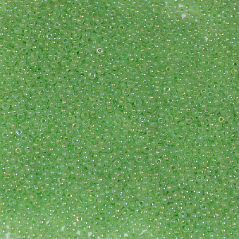Бісер алебастровий салатовий 10 г, No10