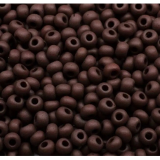 Бісер Preciosa натуральний матовий темно-коричневий, 50 г No10