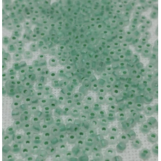 Бісер фарбований, матовий, блідо-зелений 50 г, No10