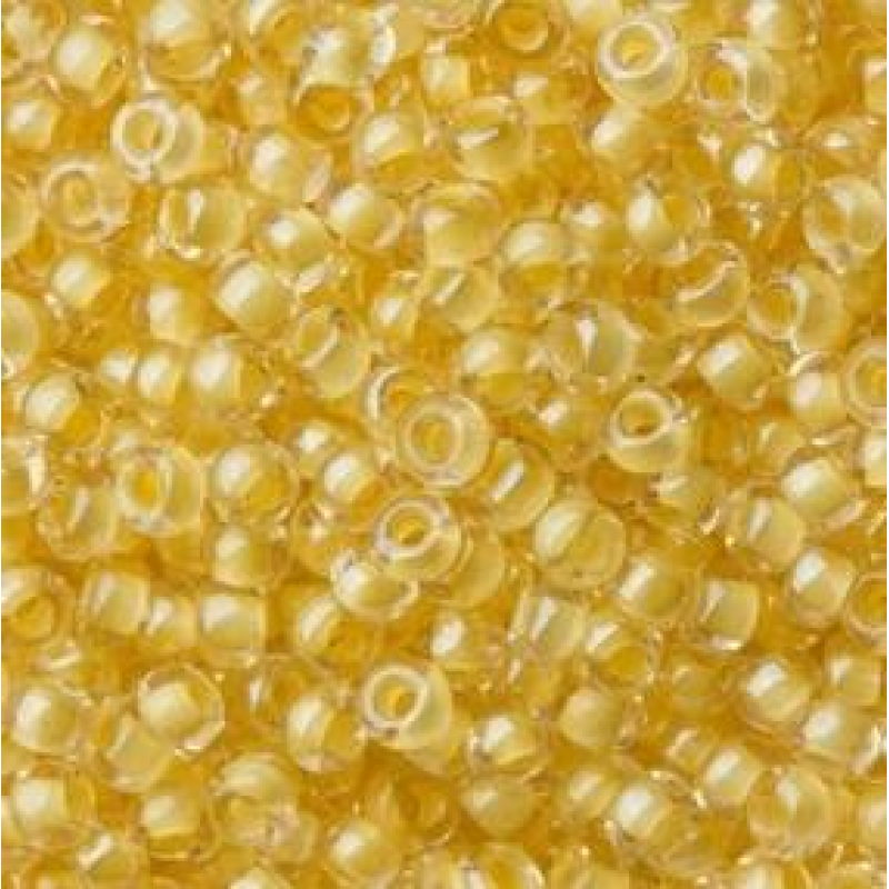 Бісер фарбований, блідо-жовтий 10 г, No10
