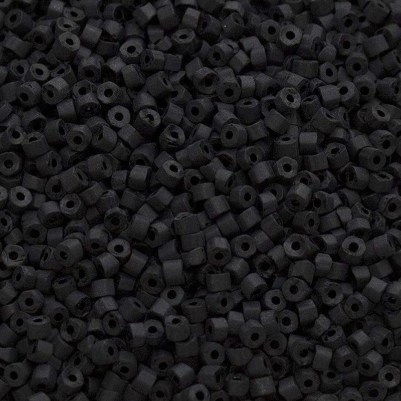 Бісер рубка Preciosa, матовий, чорний 50 г, No10