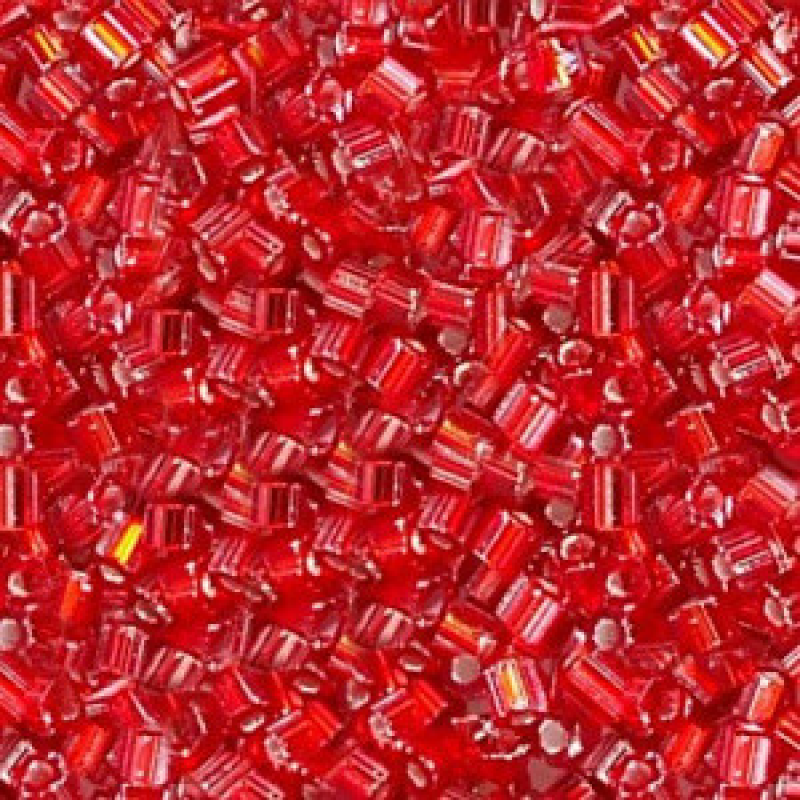Бісер рубка Preciosa, глянсовий, блискучий червоний 50 г, No10