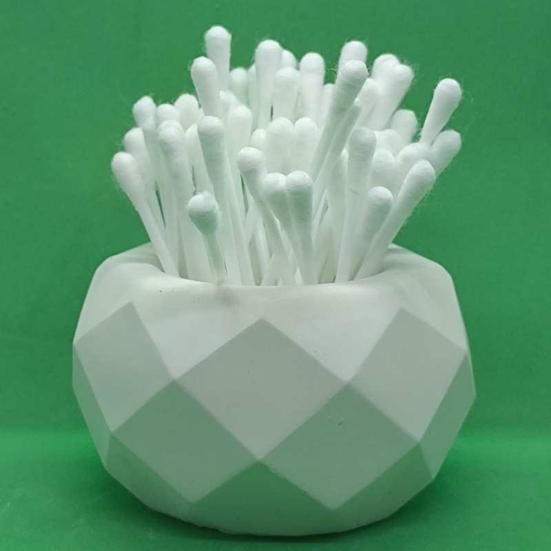 Стаканчик для олівців гіпсовий без покриття, маленький.