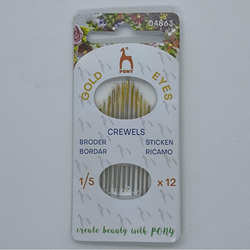 Голка Pony (Індія) вишивальна No1/5 16 шт.
