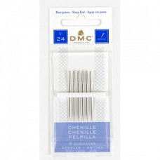 Голки DMC шеніл No24 (1 блістер.на 6 голок)
