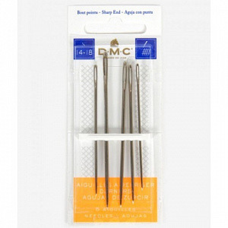 Голки для штопки DMC No14-18 (1 блістер.на 4 голки) Голки для штопки DMC No14-18 (1 блістер.на 4 голки)