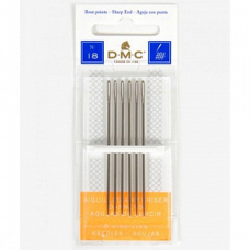 Голки для штопки DMC No18 (1 блістер.на 6 голок)