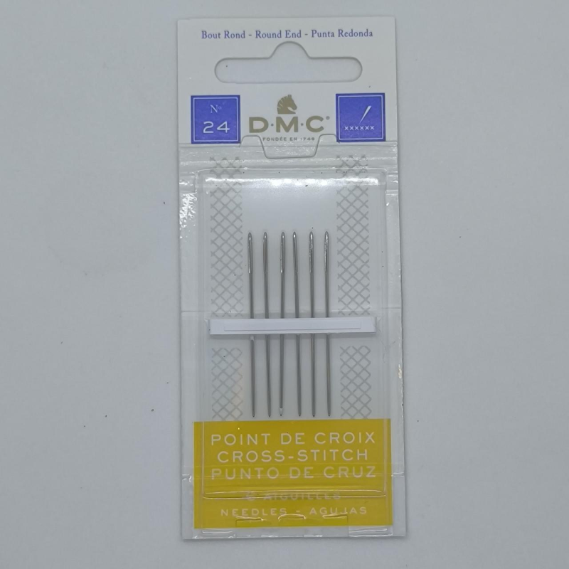 Голки для вишивання DMC No24 (1 блістер.на 6 голок) Голки для вишивання DMC No24 (1 блістер.на 6 голок)