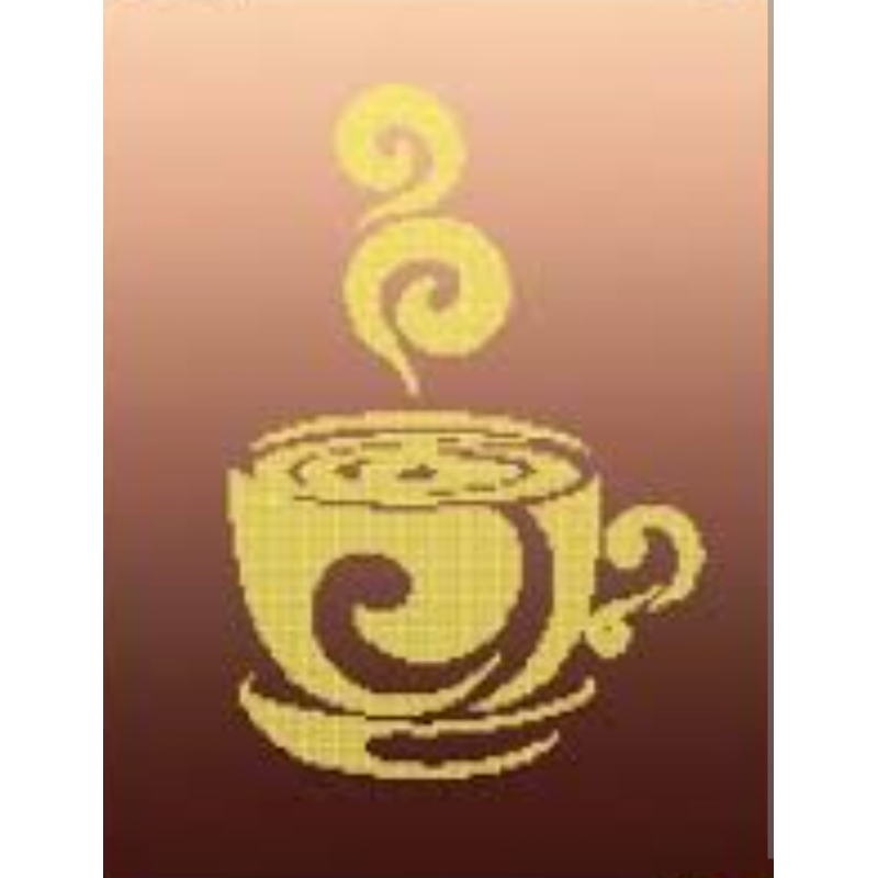 Схема для вишивання бісером. Монохром. Чашка Схема для вишивання бісером. Монохром. Чашка