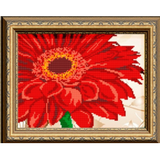 Схема для вишивання бісером. Гербера.