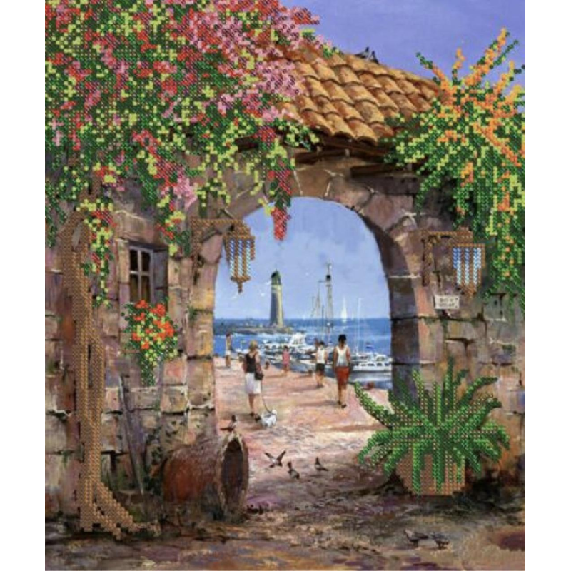 Схема для вишивання бісером. Набережна. Схема для вишивання бісером. Набережна.