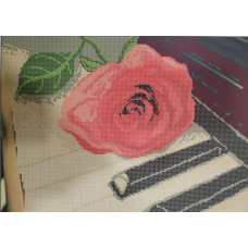 Схема для вишивання бісером. Троянда.