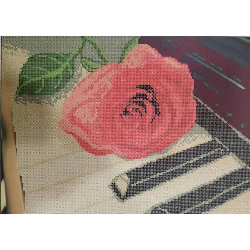 Схема для вишивання бісером. Троянда.