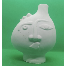 Гіпсова фігурка для розмальовування. Ваза 14. Обличчя