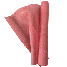 Декоративна мішковина в рулоні. Колір: морквяний