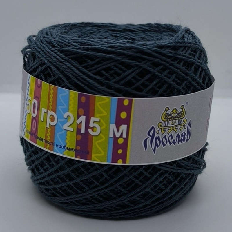 Пряжа полеестер Ярослав. 215м Колір: Темно-зелений