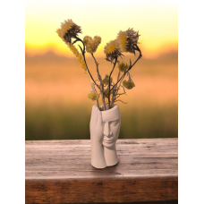 Гіпсова фігурка для розмальовування. Ваза 15. Обличчя