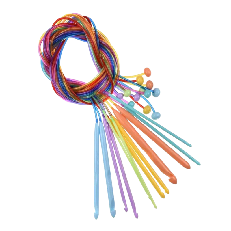 Набір туніських гачків для в“язання 120 см Набір туніських гачків для в“язання 120 см