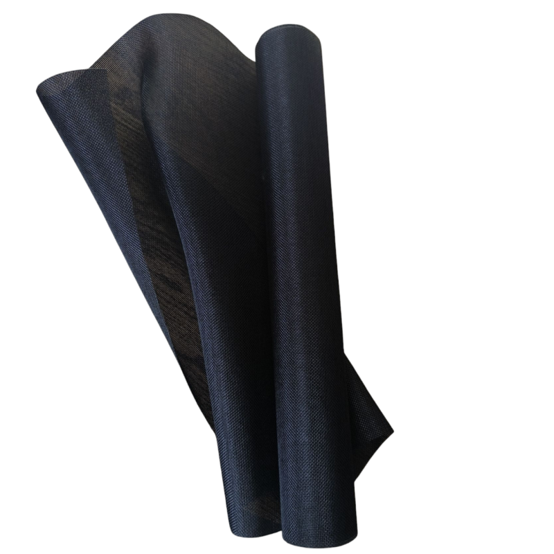 Декоративна мішковина в рулоні. Цвет : черний