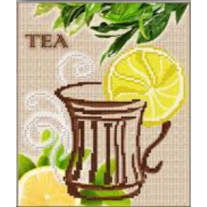 Схема для вишивання бісером. Чай. Схема для вишивання бісером. Чай.