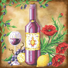 Схема для вишивання бісером. Натюрморт із лимоном.