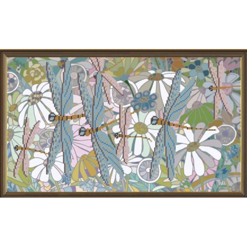 Схема для вишивання бісером. Ромашкове поле. Схема для вишивання бісером. Ромашкове поле.