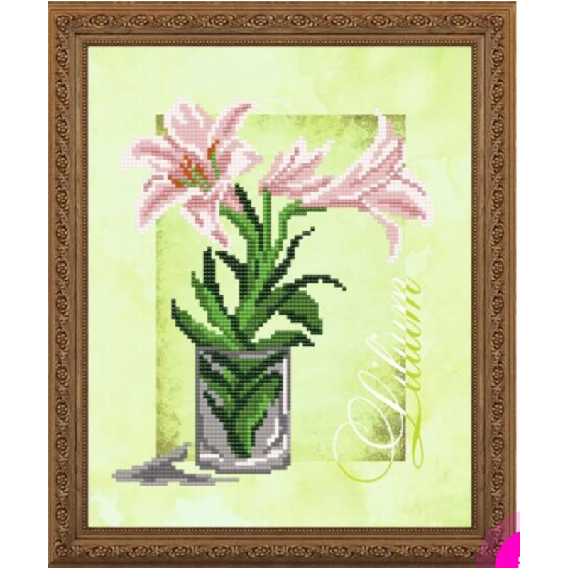 Схема для вишивання бісером. Лілії.