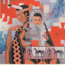 Схема для вишивання бісером. Дивиться в даль