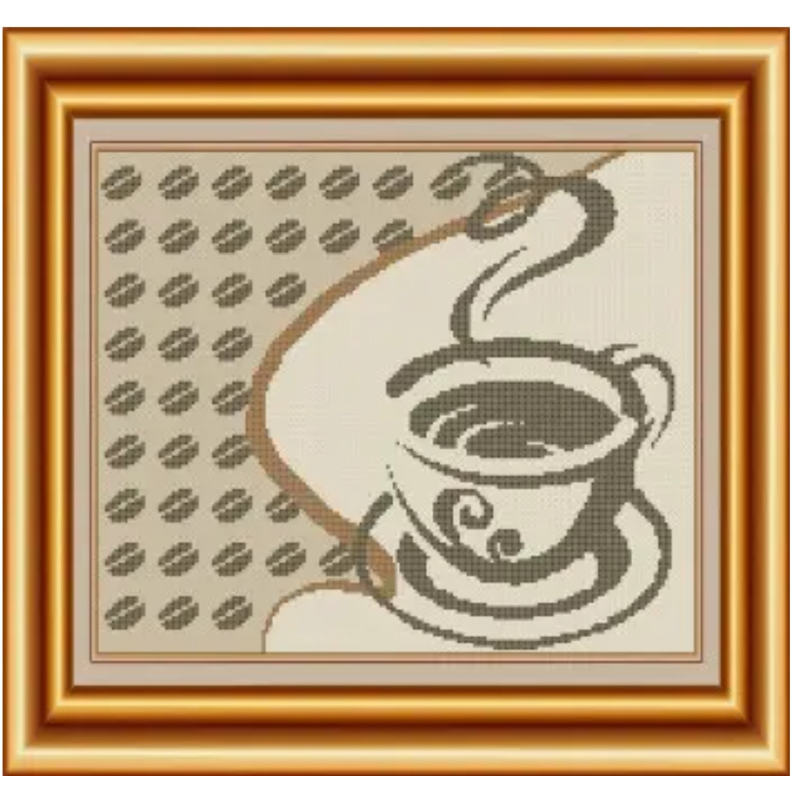 Схема для вишивання бісером. Кафе